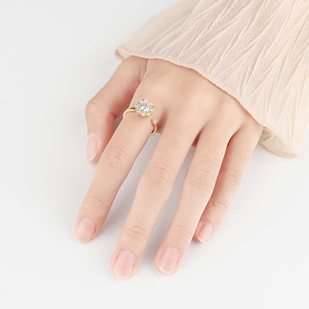 sterling silver luck turns red opening ring