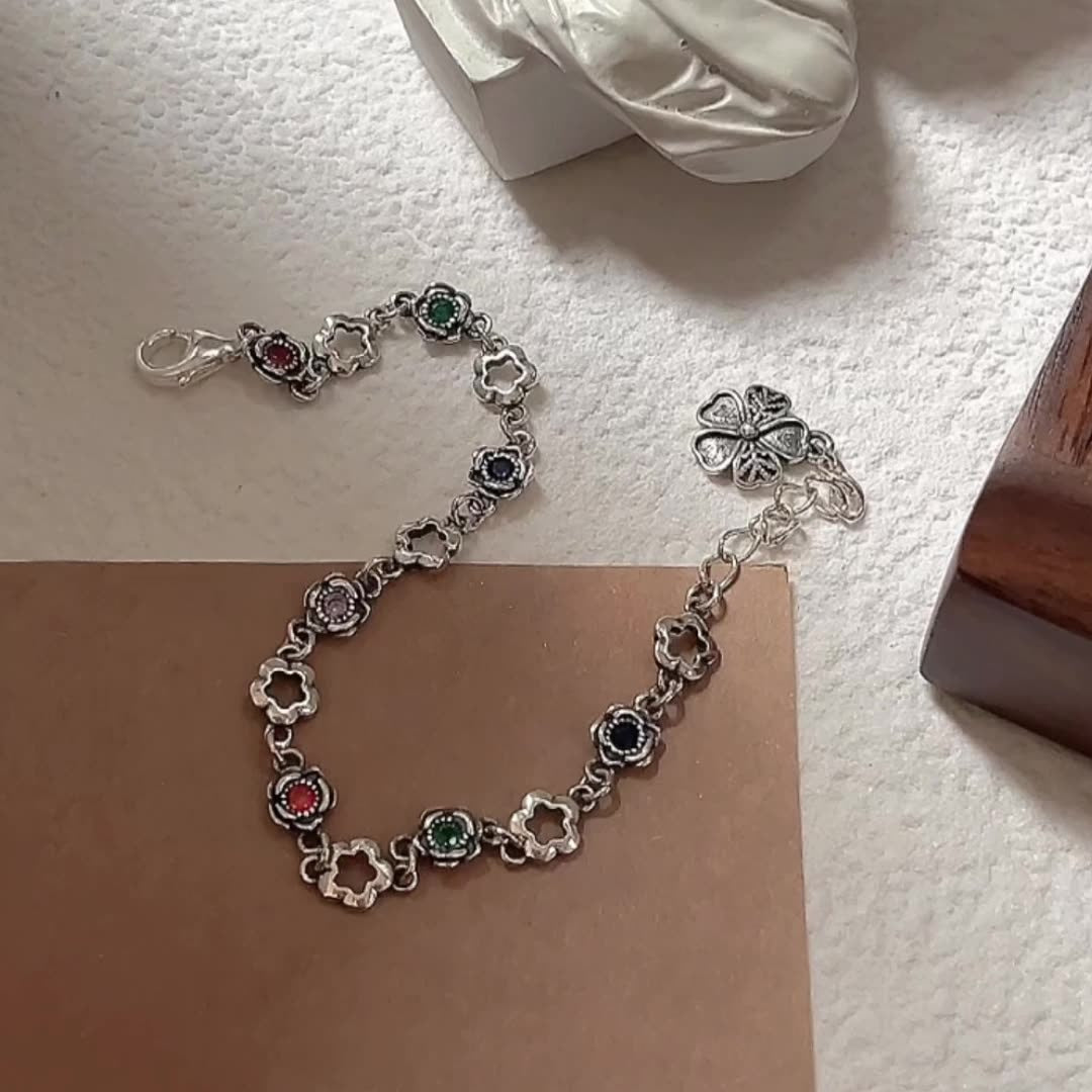 Silver Light Luxury Niche Design Fresh Sweet Hand Jewelry