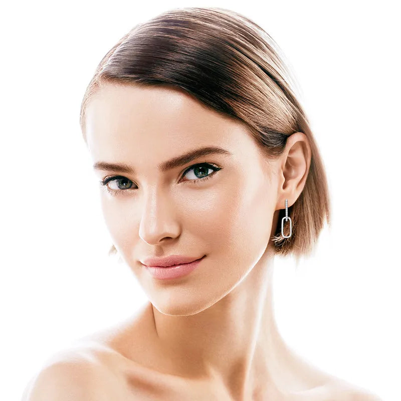 1-pair Moissanite Earrings