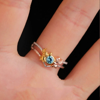 Stitch ring female hollow out