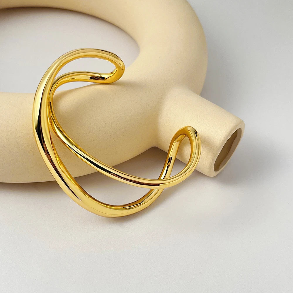 Irregular Bangle Open Bracelet  Fashion Jewelry