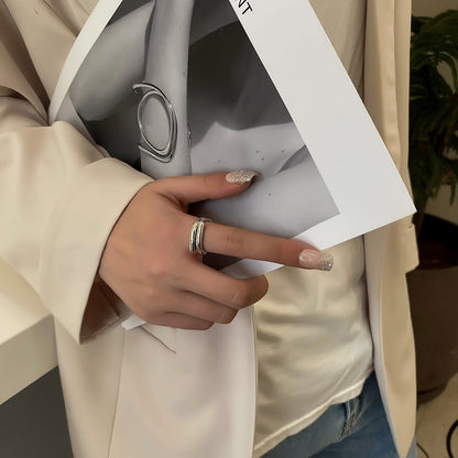 Creative versatile metal texture ring